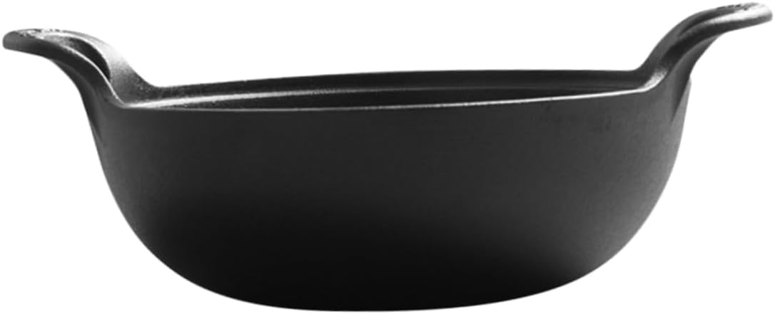 Cast Iron Skillet for Camping and Outdoor Cooking Sturdy Non-Coated Iron Frying Pan 12-Inch Size Versatile Use for Campfire and Home Cooking