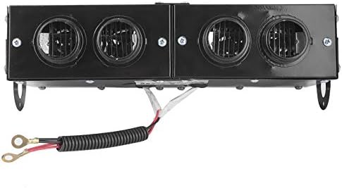 Keenso Car heating fan, car heater, defroster, 4-hole heating fan, 12 V, defroster, 800 W