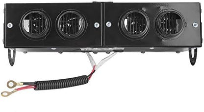 Keenso Car heating fan, car heater, defroster, 4-hole heating fan, 12 V, defroster, 800 W