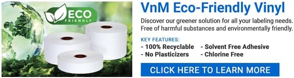 Eco-Friendly VNMWT-3508 2" Vinyl Tape - VnM4-150' Roll 1" Core - White