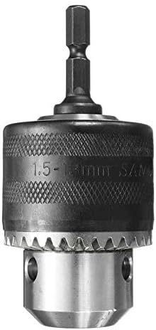 1.5-13mm Capacity Drill Chuck, 1/2-20UNF Mount Impact Driver Bits Chuck Conversion 1/4" Hex Shank Quick Connect Change Adapter Converter with Chuck Key