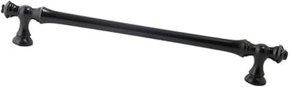 YEJIANGHUA Zinc Alloy Cabinet Door Handles Gold Black Knobs Antique Drawer Pulls Vintage Kitchen Cupboard Handle Wardrobe Pull Hardware Natural(Black-192mm)