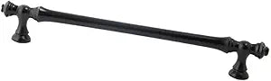 YEJIANGHUA Zinc Alloy Cabinet Door Handles Gold Black Knobs Antique Drawer Pulls Vintage Kitchen Cupboard Handle Wardrobe Pull Hardware Natural(Black-192mm)