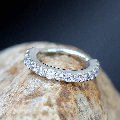 316L Stainless Steel Multi-Jeweled Annealed Seamless Ring 16GA