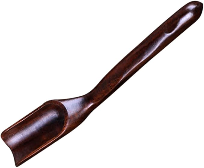 Wooden Tea Scoop Ebony Tea Shovel Easy to Clean Lightweight Accessory for Home Office Use