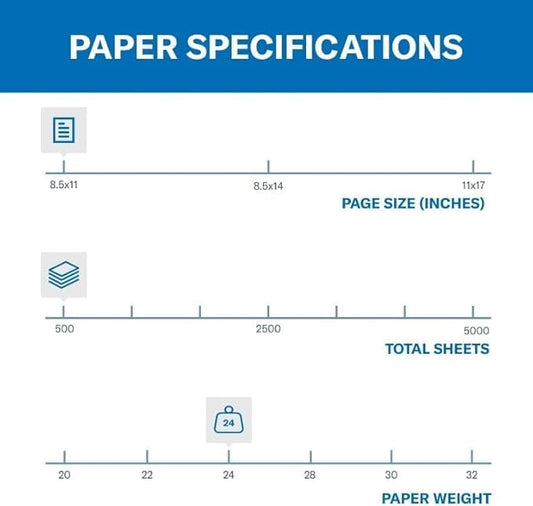Hammermill Colored Paper, 24 lb Canary Printer Paper, 8.5 x 11-1 Ream (500 Sheets) - Made in the USA, Pastel Paper, 104307R
