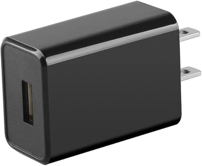 Wall Charger Cube 5V2A USB Power Supply Charging Block Universal Wall Plug Brick Portable Travel Fast Charger Power Adapter for iPhone, Samsung Galaxy, LG (Black)