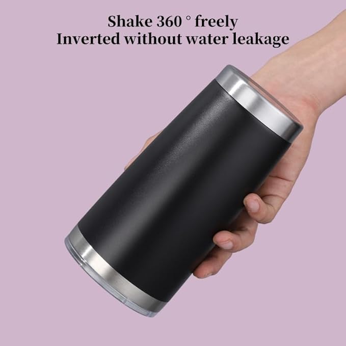 20oz Insulated Cup, Car Cup, Vacuum Stainless Steel Water Ccup With Lid and Straw, Suitable for Travel, Ddriving, and Office (Rose, Straw cover), CTBWB058