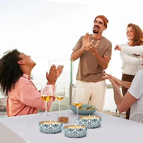 Citronella Candles Outdoor Large Candles 2 Pack 27oz in Total?3-Wick Burning for 150 Hours Suitable for Garden?Patio?Camping?Picnic and Barbecue in Summer