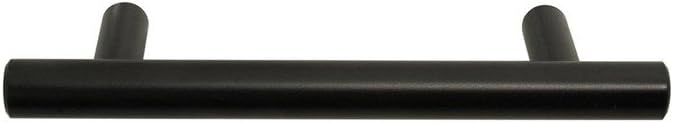 CKP Brand 3489-5 in. (128mm) Steel Bar Pull, Black Powder Coated