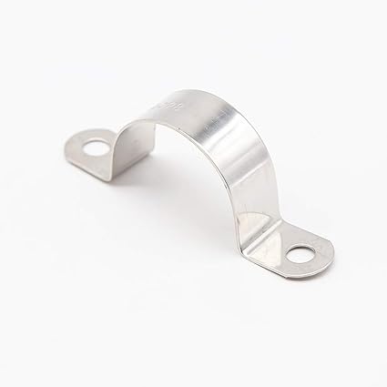 10 Pieces 25mm U-Pipe Clips with Rubber Cushioned Cable Clamp Rubber Lined U Clips EPDM Rubber Lined Mounting Brackets U Shaped Pipe Tube Wire Clamps Clips for Tube Or Wire Cord Installation