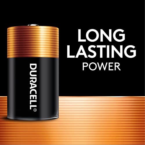 Duracell Coppertop D Batteries, 4 Count (Pack of 1), D Battery with Long-lasting Power, All-Purpose Alkaline D Battery for Household and Office Devices