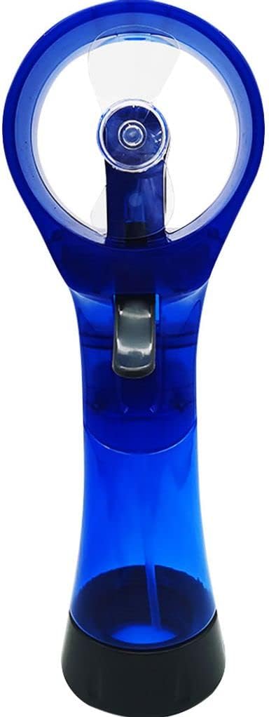 Mini Handheld Fan, Portable Handheld Misting Fan, Personal Cooling Fan, Handheld Battery Powered Beach Fan, Small Personal Fan for Office, Travel, Home, Outdoors, Hiking, Camping (Blue)