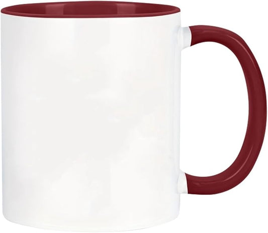 Custom Text Image Mug, Personalized Coffee Mug, Mug Warmer as Gift for Work, Business and Travel Coffee Mug Cup for Mother Mother's Day, Gift for Girlfriend in Valentine's Day (Wine)