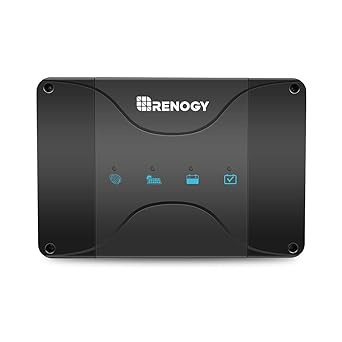 Renogy 50 Amp MPPT Charge Controller 12V MPPT Solar Charge Controller, Capable for Solar Panel and Alternator Power Input, with DC to DC Battery Charger Function, for Gel, AGM, and Lithium Batteries