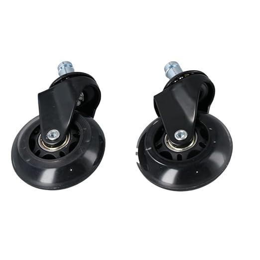 2Pcs Chair Wheel Durable Practical Multifunctional Universal Office Chair Swivel Caster Replacement Desk Wheel