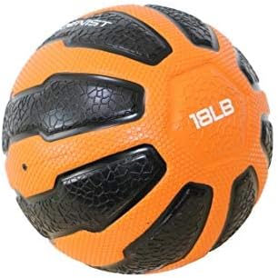 GYMENIST Rubber Medicine Ball with Textured Grip, Available in 9 Sizes, 2-20 LB, Weighted Fitness Balls,Improves Balance and Flexibility - Great for Gym, Exercise, Workouts