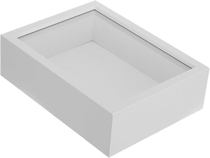 Insect Display Case Shadow Box for Butterfly Specimens White 8-inch Frame with 5cm Depth Specimen Holder for Home Décor and Entomology Collection