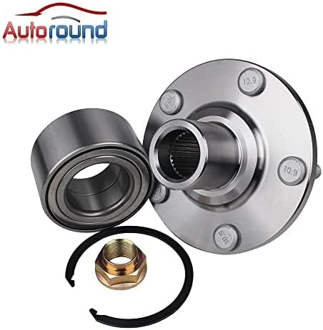 Autoround BR930568K Front Wheel Hub Assembly Replacement for Toyota Camry 04-17 Highlander 05-07 Avalon 05-13 Solara 04-08, Lexus RX350 07-09 ES350 07-13 RX330 04-06 ES330 04-06 5 Lugs