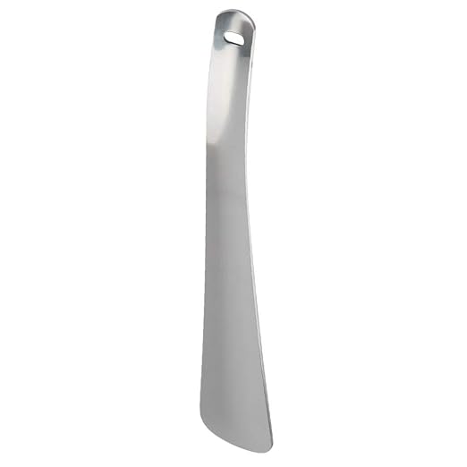 Long Handle Shoehorn, 11.8" Professional Stainless Steel Metal Shoe Horn Long Handle Shoe Horn for Men Women Seniors Elderly