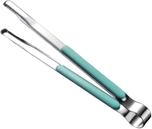 Utility Tong,metal tongs,Cooking Stainless Steel Clips Grill Food Clips Ice Clips Meat Salad Bread Clips Kitchen Accessories Tools Pliers(Blue)