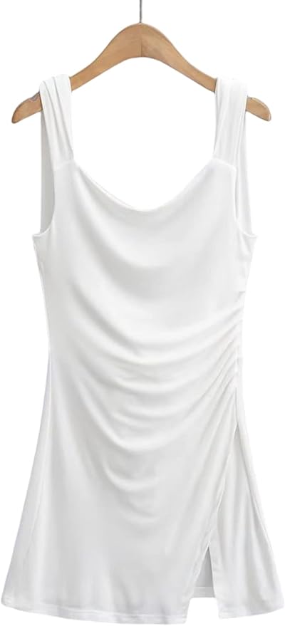 OFFSUM Womens Sleeveless Dress - Summer Women Fashion Backless Sexy Dress Party Robe Short Slim Fashion Elegant Sling