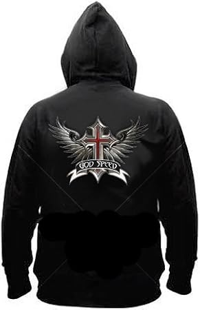 VEGASBEE Godspeed Winged Cross Patch Wings Christian Embroidered Iron-On Patch Emblem Large Size 12" by 8.5" inches USA