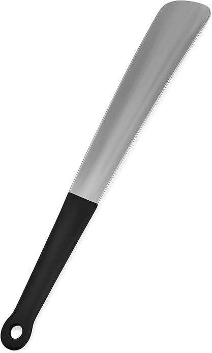 Metal Long Handle Shoe Horn, 11.8 Inches, Ergonomic Design