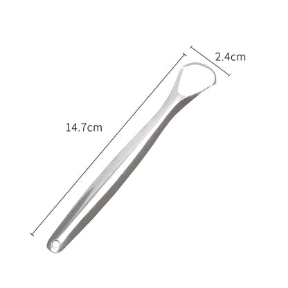 Tartar Removal Tool Oral Tongue Scraper Cleaner for Freshing Breath Portable Non-slip Handle A