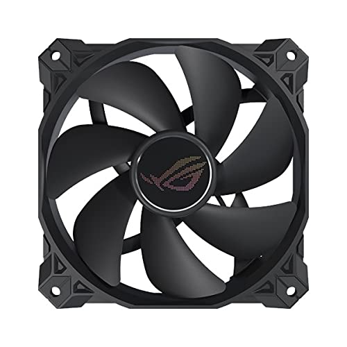 ASUS ROG Strix XF120 Whisper-Quiet, 4-pin PWM Fan for PC Cases, Radiators or CPU Cooling (120mm, up to 400,000 Hours lifespan, Magnetic-Levitation, 1800RPM)