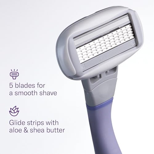 Flamingo Women's Original Razor Blade Refill Cartridges for Women - 6 Count - 5-Blade Shaving Razors for Women