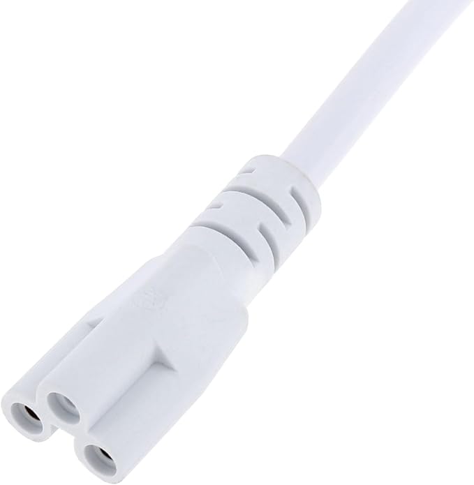 RTNLIT T5 T8 LED Cable Connector Power Cable, 6ft 3-Pin LED Lamp Extension Cable with Power Off Switch, Plug Supply Connection Line