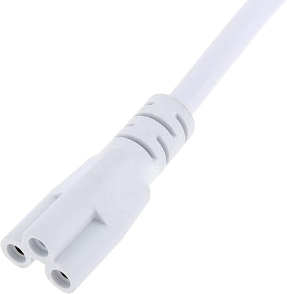 RTNLIT T5 T8 LED Cable Connector Power Cable, 6ft 3-Pin LED Lamp Extension Cable with Power Off Switch, Plug Supply Connection Line