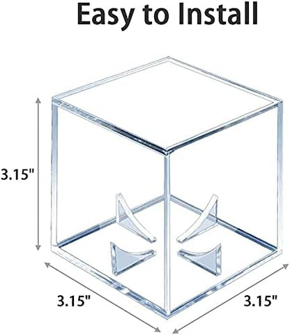 Baseball Display Case 1 Pack, UV Protected Sport Collectibles Baseball Holder Acrylic Cube Memorabilia Display Box, Official Baseball Autograph Display Case for Official Size Baseball