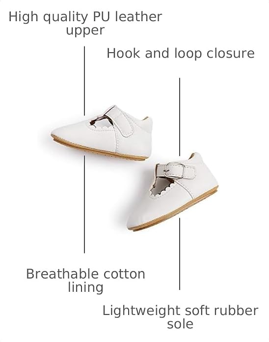 Baby Boys Girls High Top Ankle PU Leather Sneakers Soft Rubber Sole Infant Moccasins Newborn Oxford Loafers Anti-Slip Toddler Wedding Uniform Dress Shoes