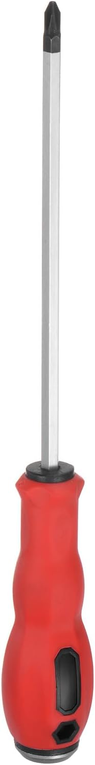 HARFINGTON Go-Thru Screwdriver PH3 x 200mm S2 Steel High Torque Magnetic Phillips Screwdrivers with Striking Cap for Fastening, Chiseling and Loosening
