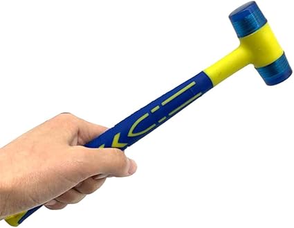 Auto Body Blending Dent Hammer Screw-On Tip 1pcs Head Dent Removal Tool Tap Down Tool Hand Mace Special Design for Repair and Dent Fix Power Tools (Blue Hammer)