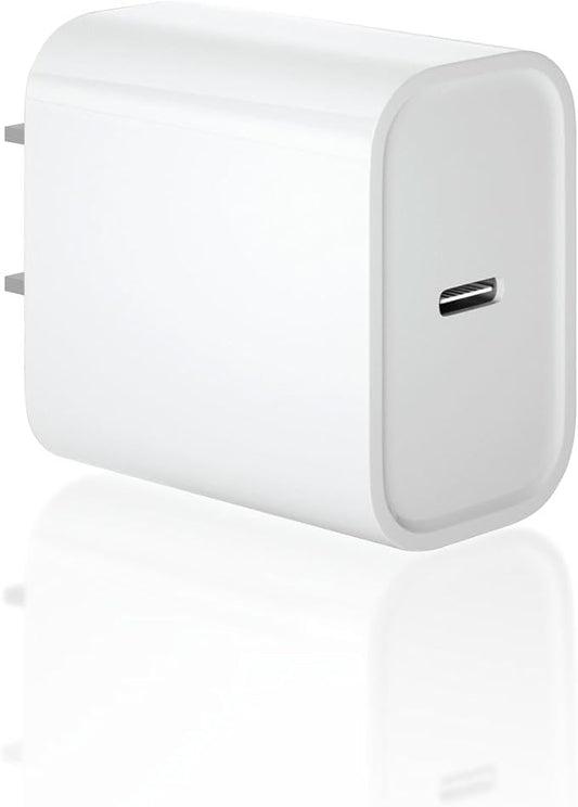 USB C Fast Charging Block for Apple Watch iWatch iPhone iPad, 20W Type C Wall Charger Plug Cube for iPhone 1615 Charger Fast Charging Cube 1 Pack White