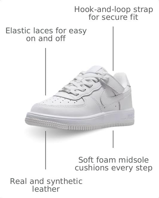 Nike Force 1 Low EasyOn Little Kids' Shoes.