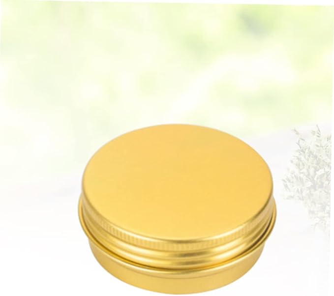 Aluminum Cream Box 30ml with Cover 10Pcs Golden - 8 Containers