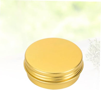 Aluminum Cream Box 30ml with Cover 10Pcs Golden - 8 Containers
