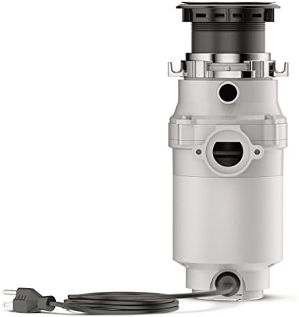 Waste King 1/2 HP Garbage Disposal with Power Cord for Kitchen Sink Food Waste, L-1001
