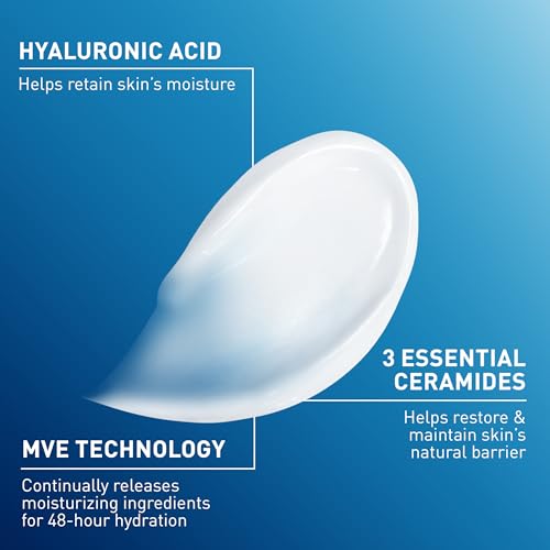 CeraVe Moisturizing Cream 19oz, Body and Face Moisturizer for Dry Skin, Body Cream with Hyaluronic Acid and Ceramides, Daily Moisturizer, Oil-Free, Fragrance Free, Non-Comedogenic, 19 Ounce ( $1.12 / oz )