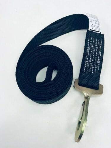 2" x 18' Black Diamond Weave Strap with Twisted Snap Hook