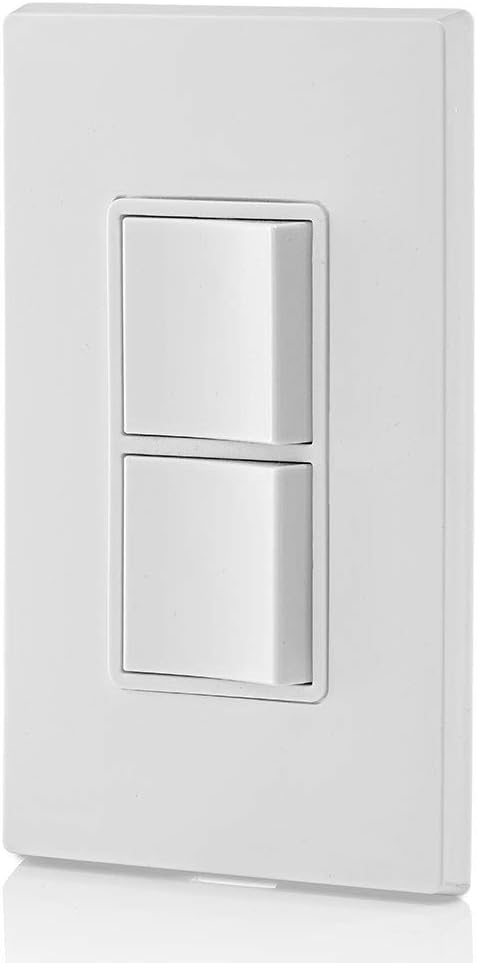 Leviton 5634-W 15 Amp, 120277 Volt, Decora Single-Pole, AC Combination Switch, Commercial Grade, Grounding, White