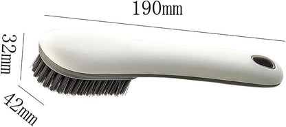 Shoe Brush Cleaning Brush Scrub Brush Laundry Brush, Household Cleaning Brushes Tool for Countertops Bathtubs, Clothes, Shoes, Floors, Bathroom, Carpet (White  Gray)