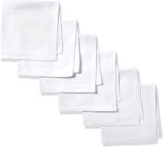 Gilton Permanent Press 12 pieces handkerchiefs White