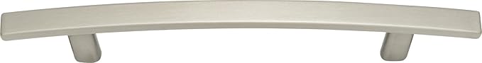 Atlas Homewares A810-BN 7-34-Inch Euro-Tech Collection Curved Line Pull, Brushed Nickel