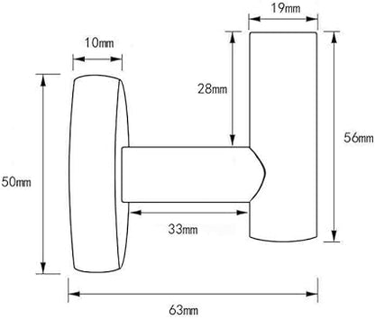 ESRW Wall Mounted Bathroom Stainless Steel Matte Towel Hook Robe Hanger Holder Generic Wall Hooks Towel Hooks Bathroom Towel Rack Towel Hooks for bathrooms Towel Holder for Bathroom Wall Wall ha