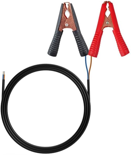 Newpowa Connector Adaptor with 3ft Cord for Connecting Controller to Battery, Alligator Clamp Kit Connect Charge Controller and Battery